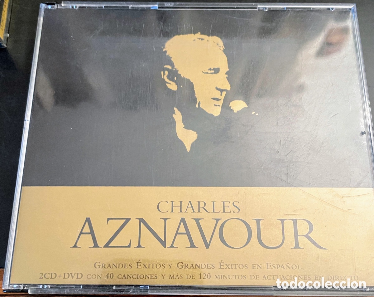 CDs de m&uacute;sica: Charles Aznavour Grandes &Eacute;xitos 2 CD&rsquo;s y un DVD - Foto 1