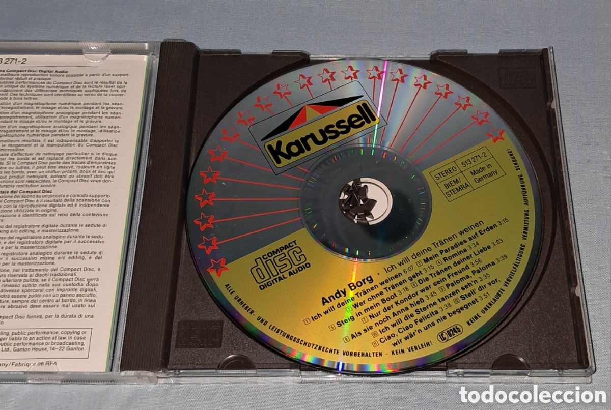 CDs de m&uacute;sica: CD ANDY BORG, GERMANY - Foto 2