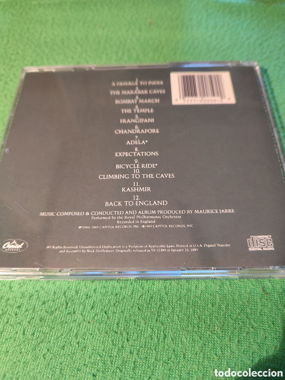 CDs de m&uacute;sica: Maurice Jarre - Pasaje a la India CD - Foto 3