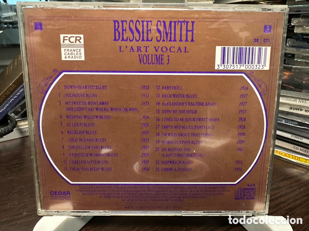 CDs de m&uacute;sica: Bessie Smith - La Selection 1923-1933 (CD) - Foto 2
