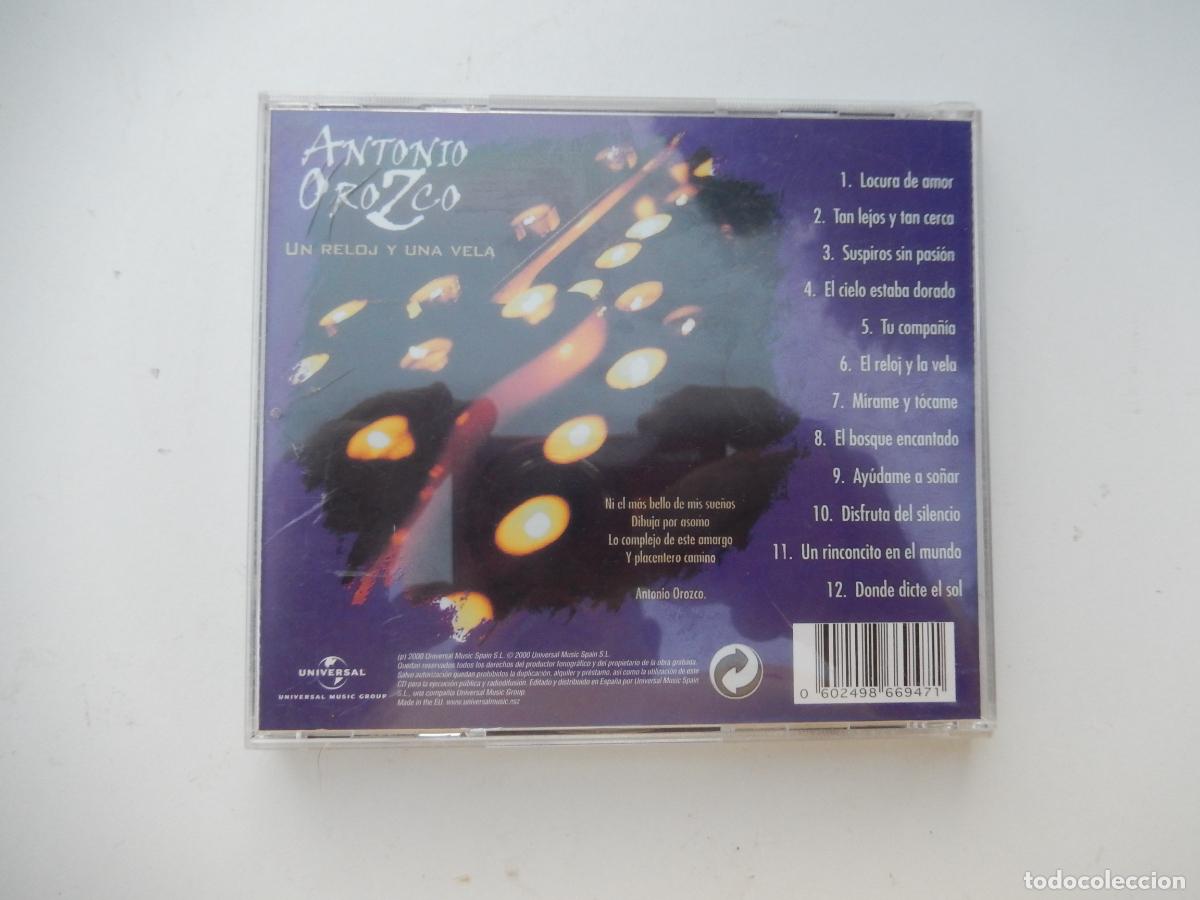 CDs de m&uacute;sica: ANTONIO OROZCO - UN RELOJ Y UNA VELA CD - Foto 3