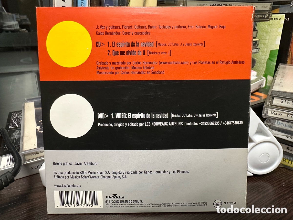 CDs de m&uacute;sica: Los Planetas - El Esp&iacute;ritu De La Navidad (CD, Single + DVD) - Foto 3