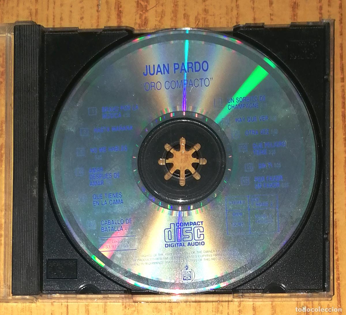 CDs de m&uacute;sica: CD. JUAN PARDO. ORO COMPACTO. - Hispavox, 1987 - Foto 1