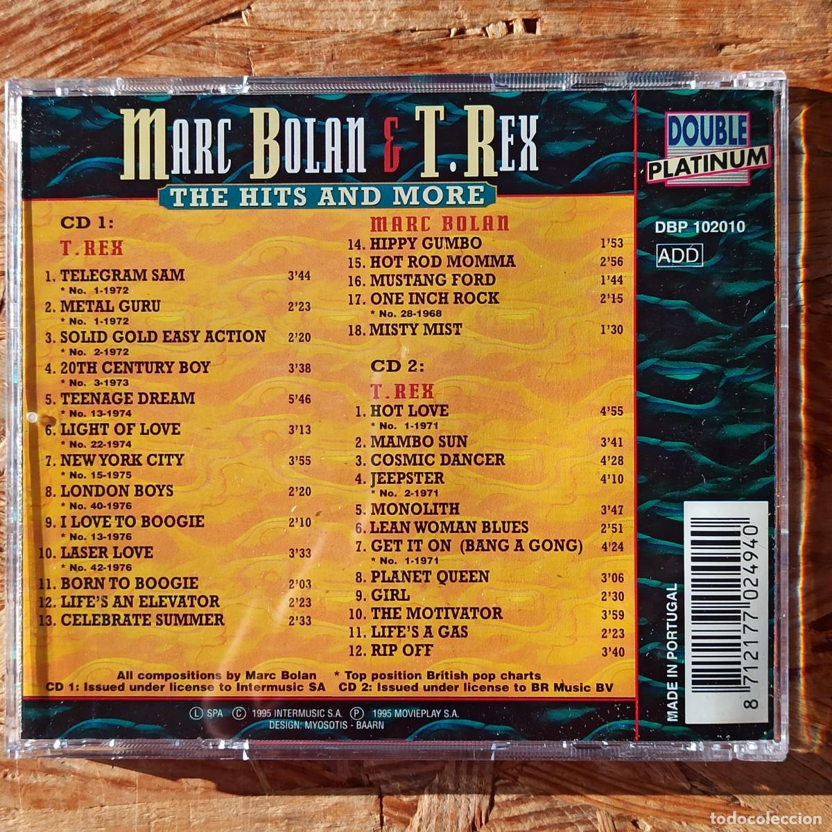 CDs de m&uacute;sica: CD Marc Bolan & T. Rex &ndash; The Hits And More - Foto 2