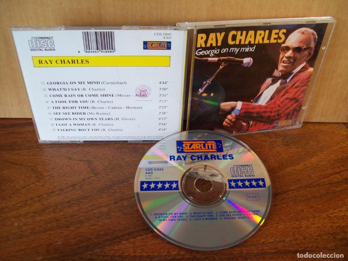CDs de m&uacute;sica: RAY CHARLES - GEORGIA ON MY MIND - CD MADE IN EEC - Foto 1