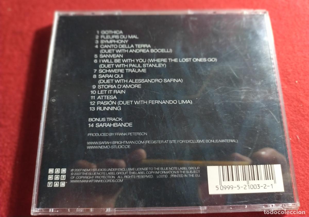 CDs de m&uacute;sica: SARAH BRIGHTMAN - SYMPHONY - CD - Foto 2