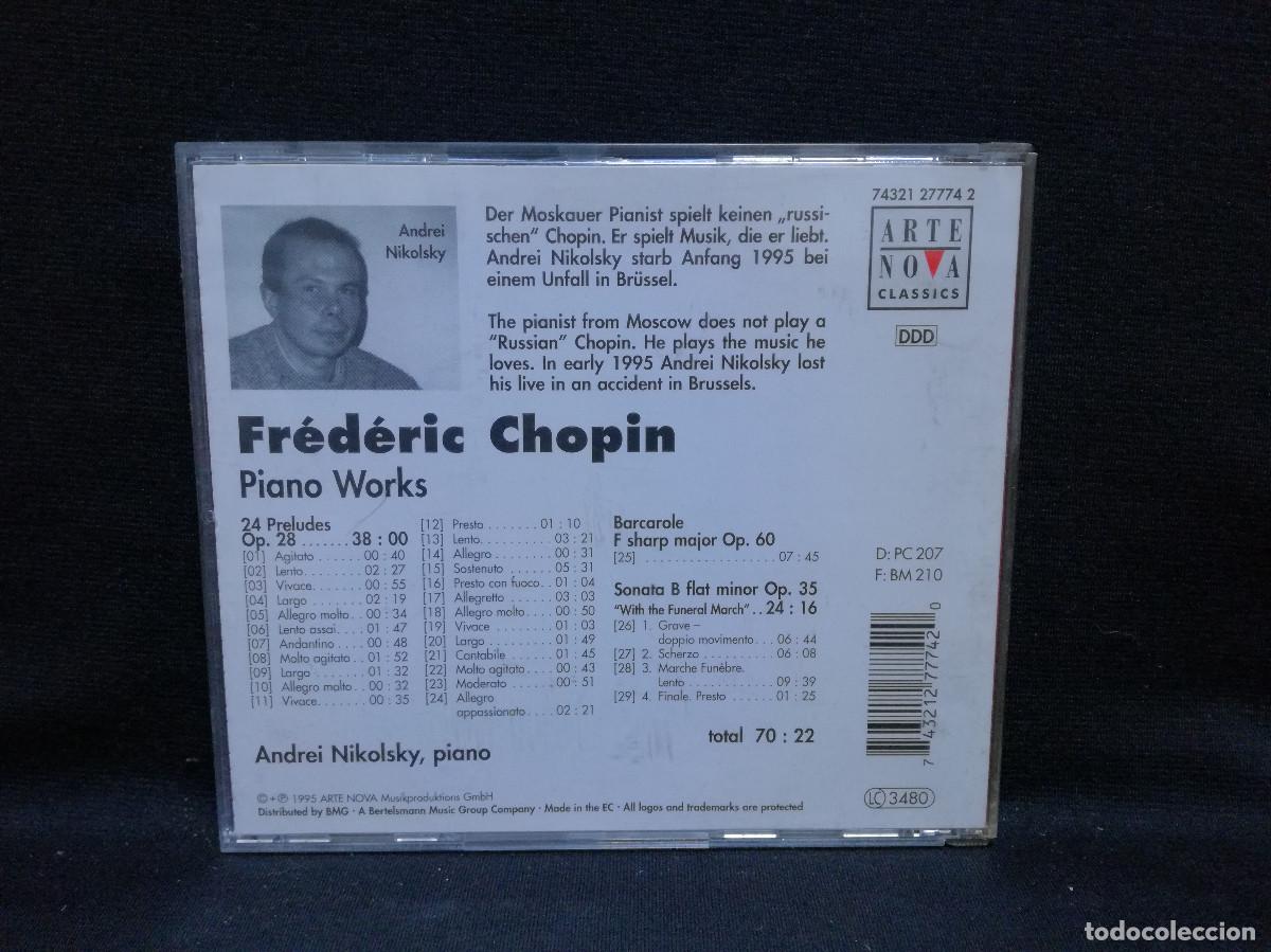 CDs de m&uacute;sica: CD - FR&Eacute;DERIC CHOPIN - PIANO WORKS - Foto 2