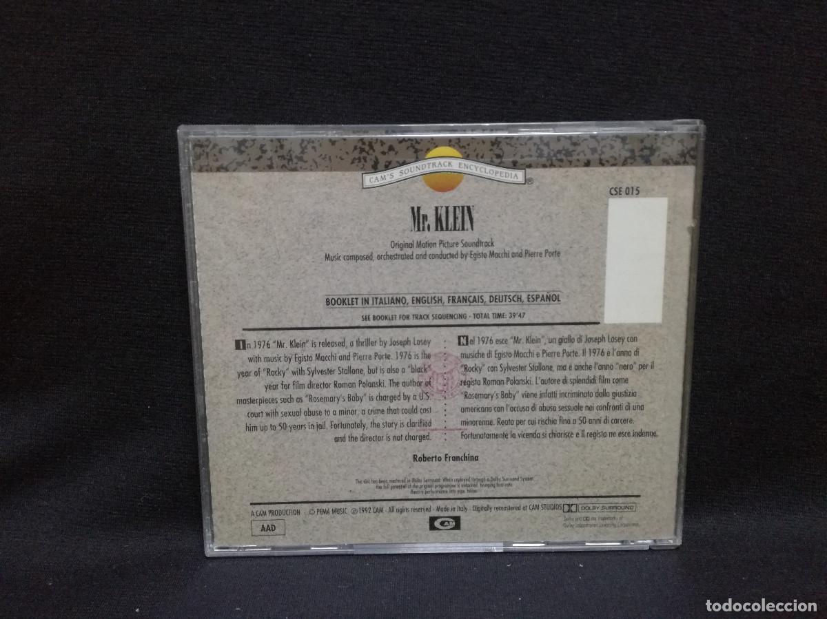 CDs de m&uacute;sica: CD - B.S.O. E. MACCHI - MR. KLEIN EL OTRO - Foto 2