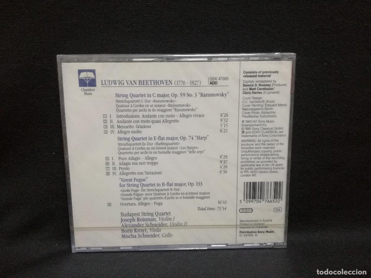 CDs de m&uacute;sica: CD - BEETHOVEN . STRING QUARTETS (PRECINTADO) - Foto 2