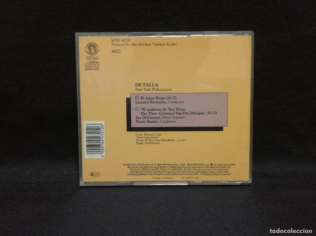 CDs de m&uacute;sica: CD - DE FALLA - EL AMOR BRUJO - BERNSTEIN - Foto 2