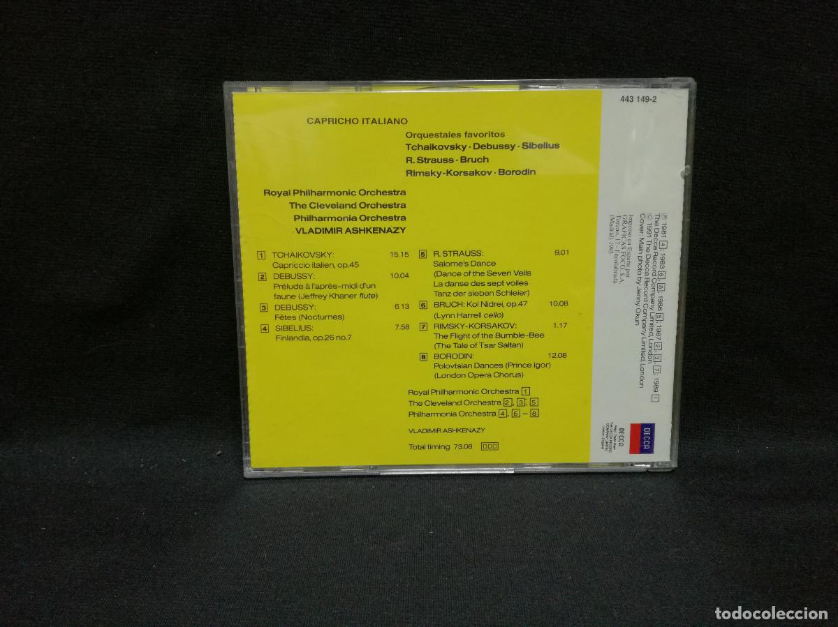 CDs de m&uacute;sica: CD - CAPRICHO ITALIANO - ASHKENAZY - Foto 2