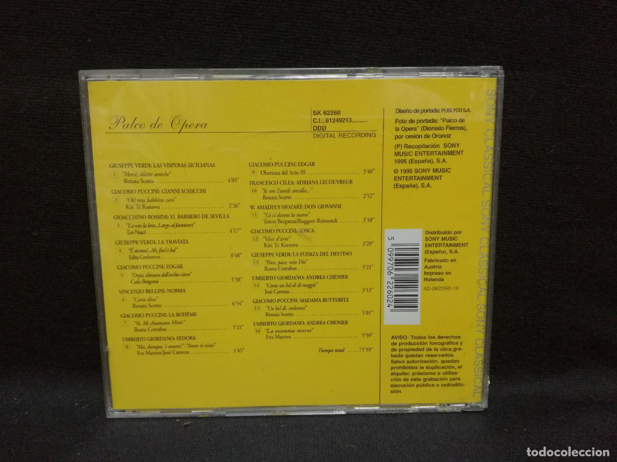 CDs de m&uacute;sica: CD - PALCO DE OPERA - JOSE CARRERAS - Foto 2