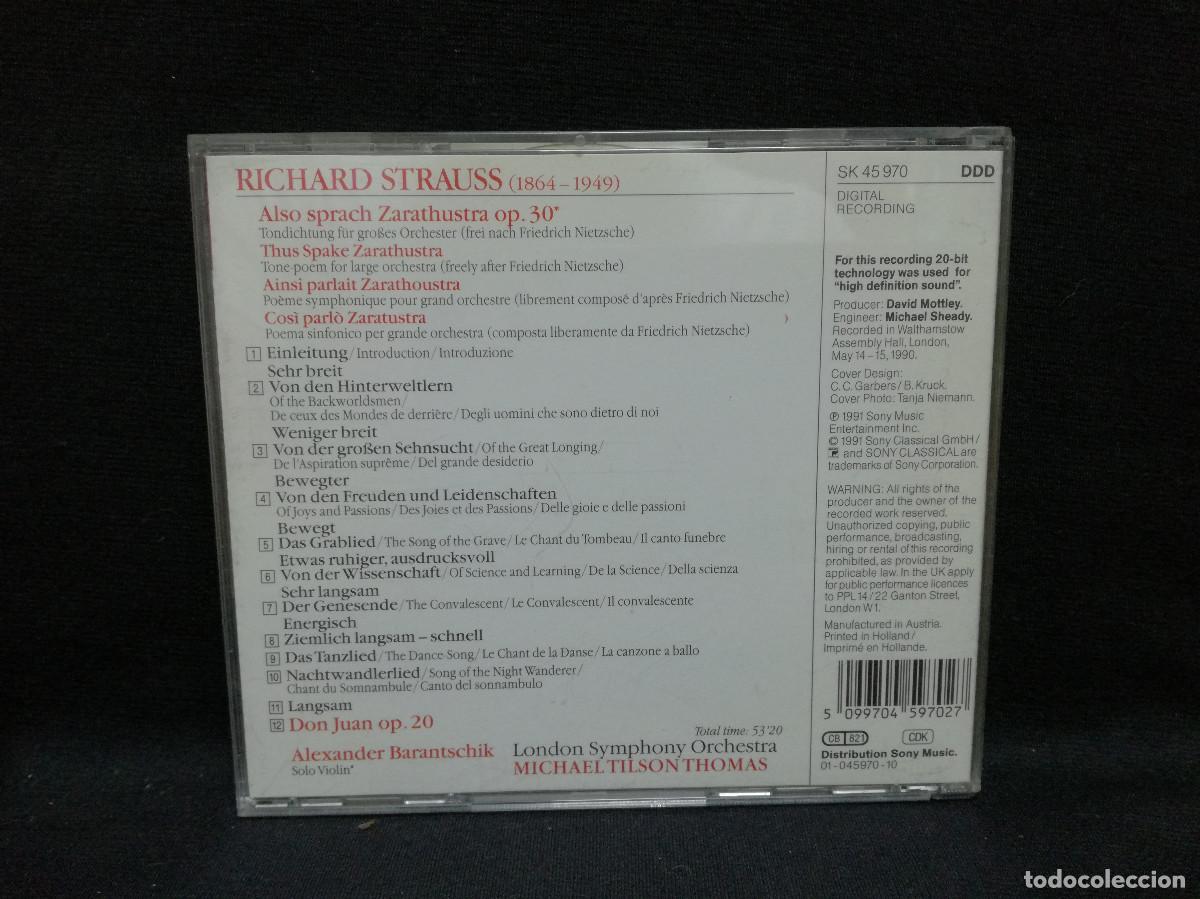 CDs de m&uacute;sica: CD - STRAUSS - THUS SPAKE ZARATHUSTRA - Foto 2