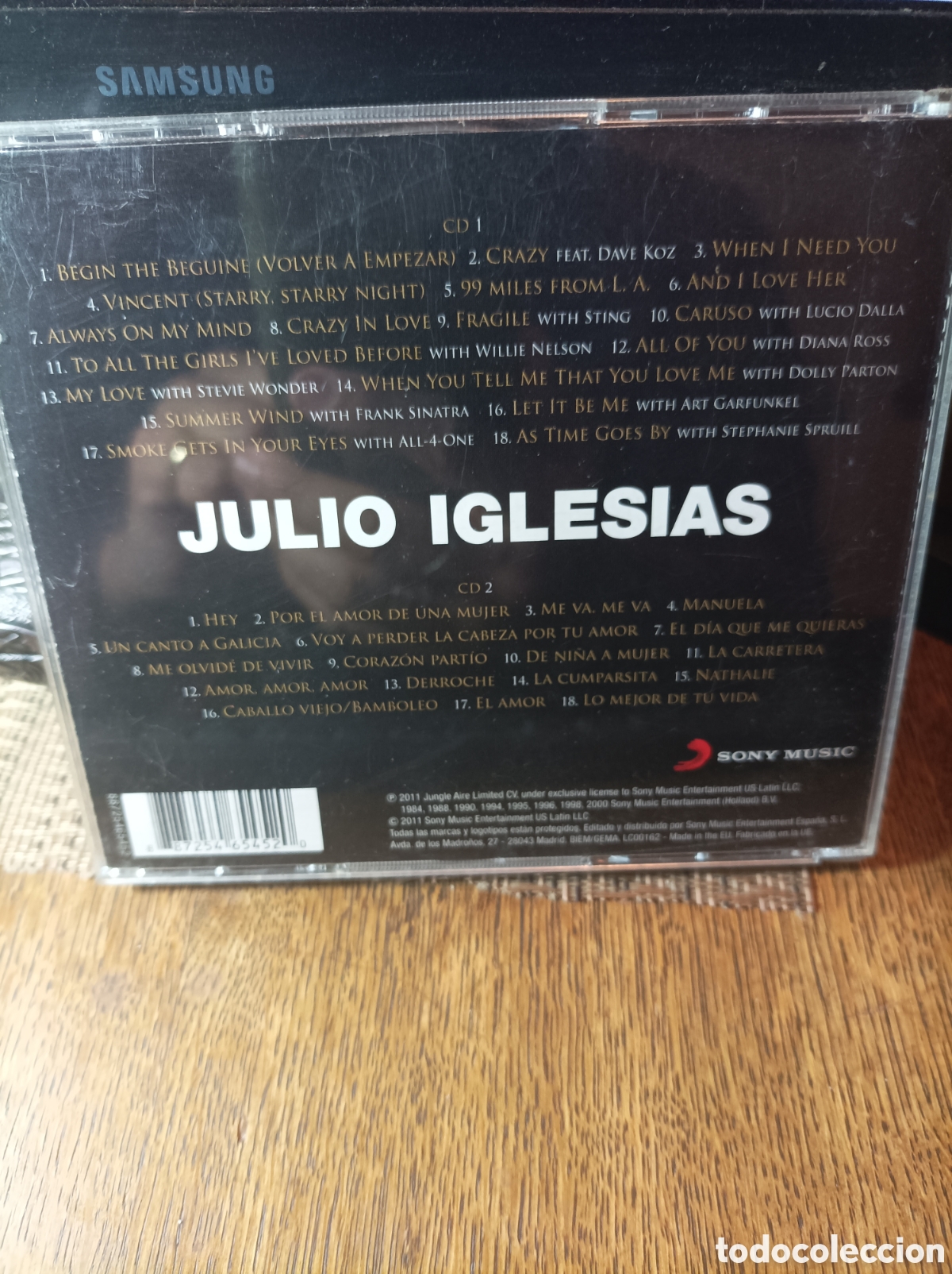 CDs de m&uacute;sica: Julio Iglesias. 1. 2 Cds. - Foto 2
