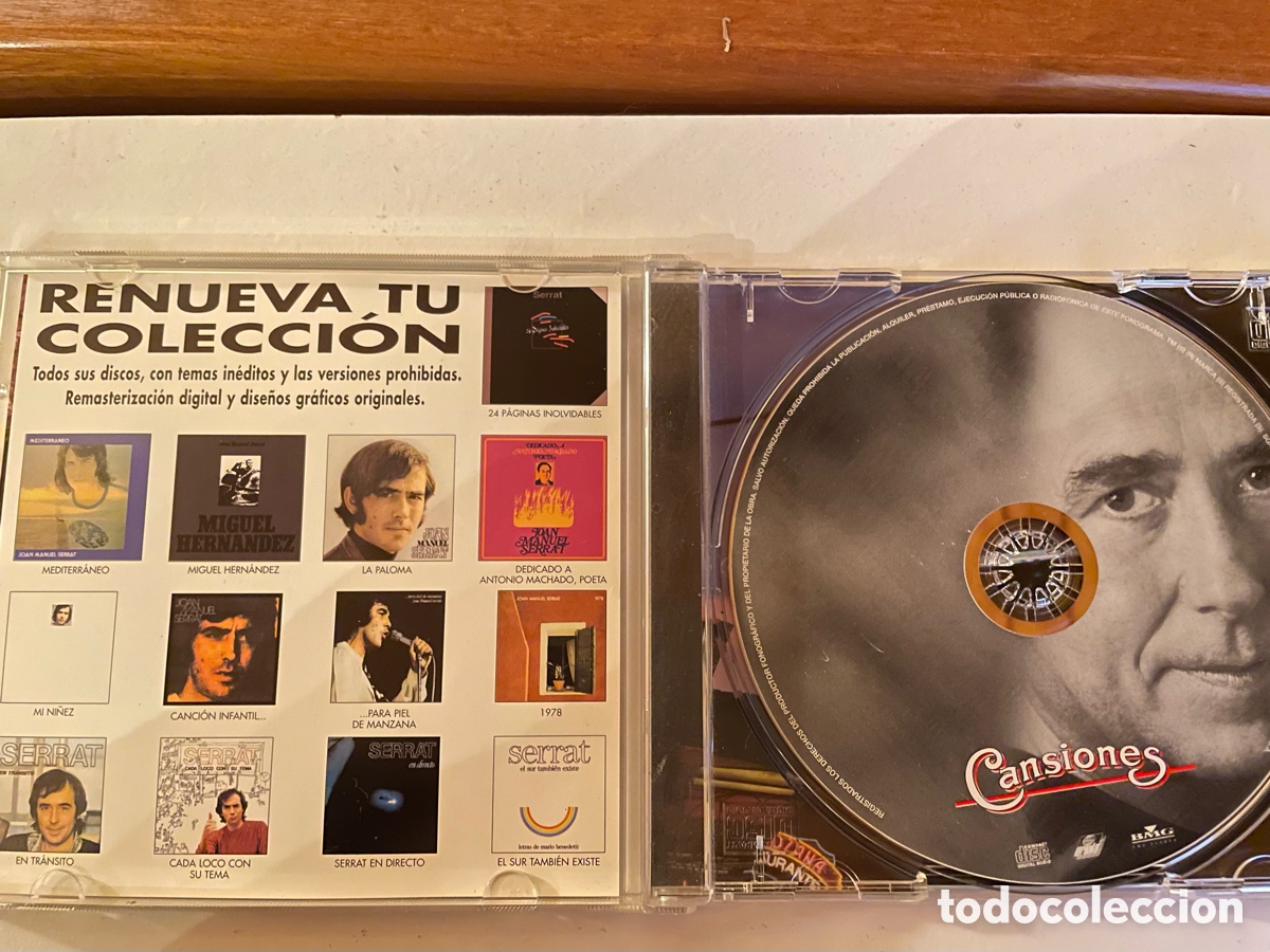 CDs de m&uacute;sica: CD Joan Manel Serrat. Cansiones - Foto 3