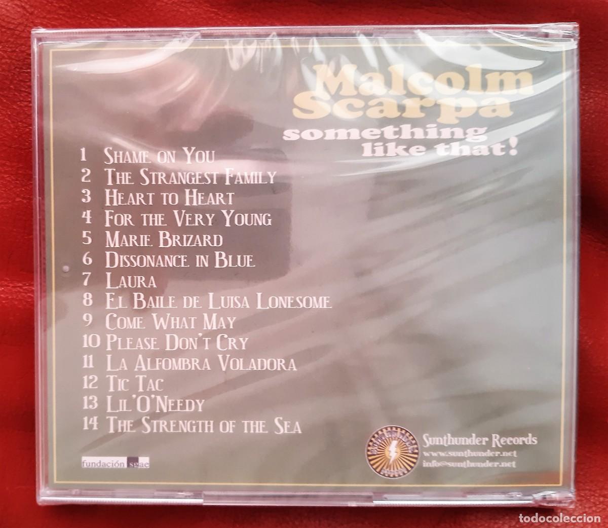 CDs de m&uacute;sica: MALCOLM SCARPA - SOMETHING LIKE THAT! CD - Foto 2