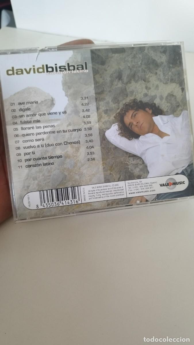CDs de m&uacute;sica: David Bisbal, coraz&oacute;n latino. - Foto 4
