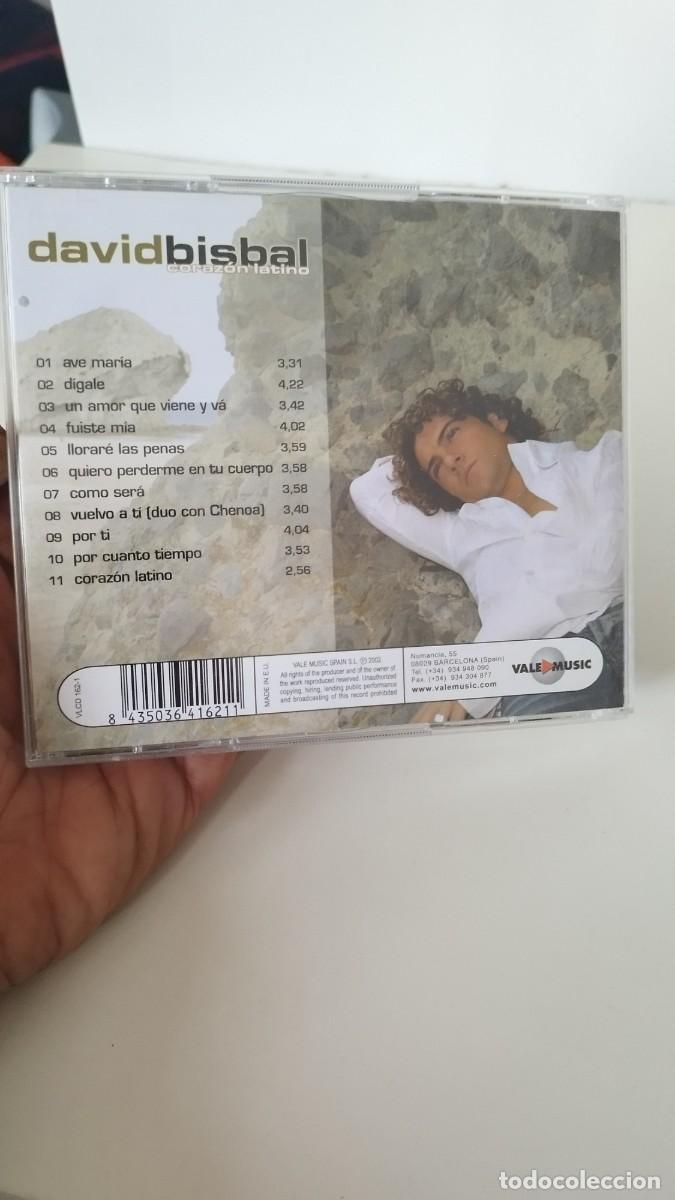 CDs de m&uacute;sica: David Bisbal, coraz&oacute;n latino. Cd - Foto 3