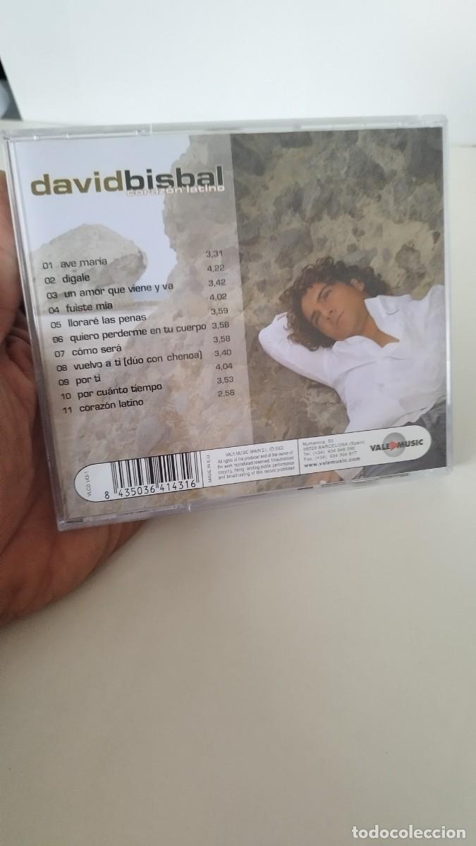CDs de m&uacute;sica: David Bisbal, coraz&oacute;n latino. Cd - Foto 3
