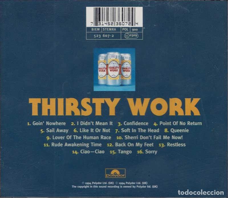 CDs de m&uacute;sica: Status Quo - Thirsty Work. CD (firmado) - Foto 2