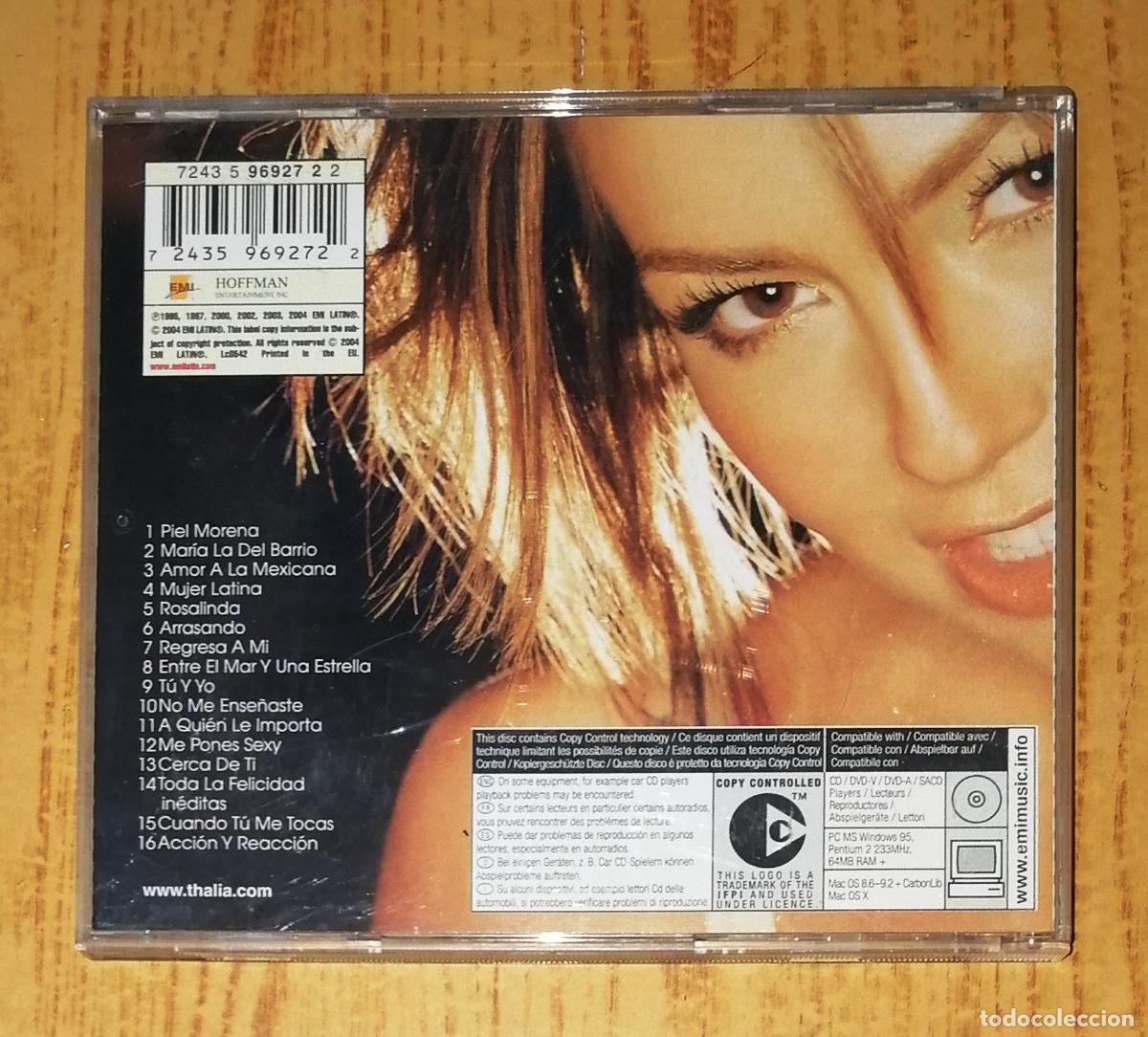 CDs de m&uacute;sica: CD. THALIA. GREATEST HITS. - EMI LATIN : Hoffman, 2004 - Foto 3
