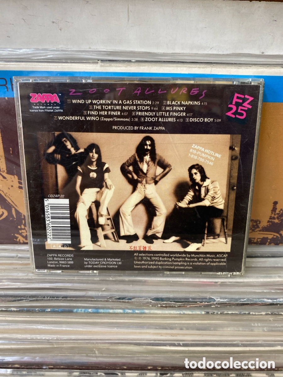 CDs de m&uacute;sica: Frank Zappa - Zoom Allures - Foto 2