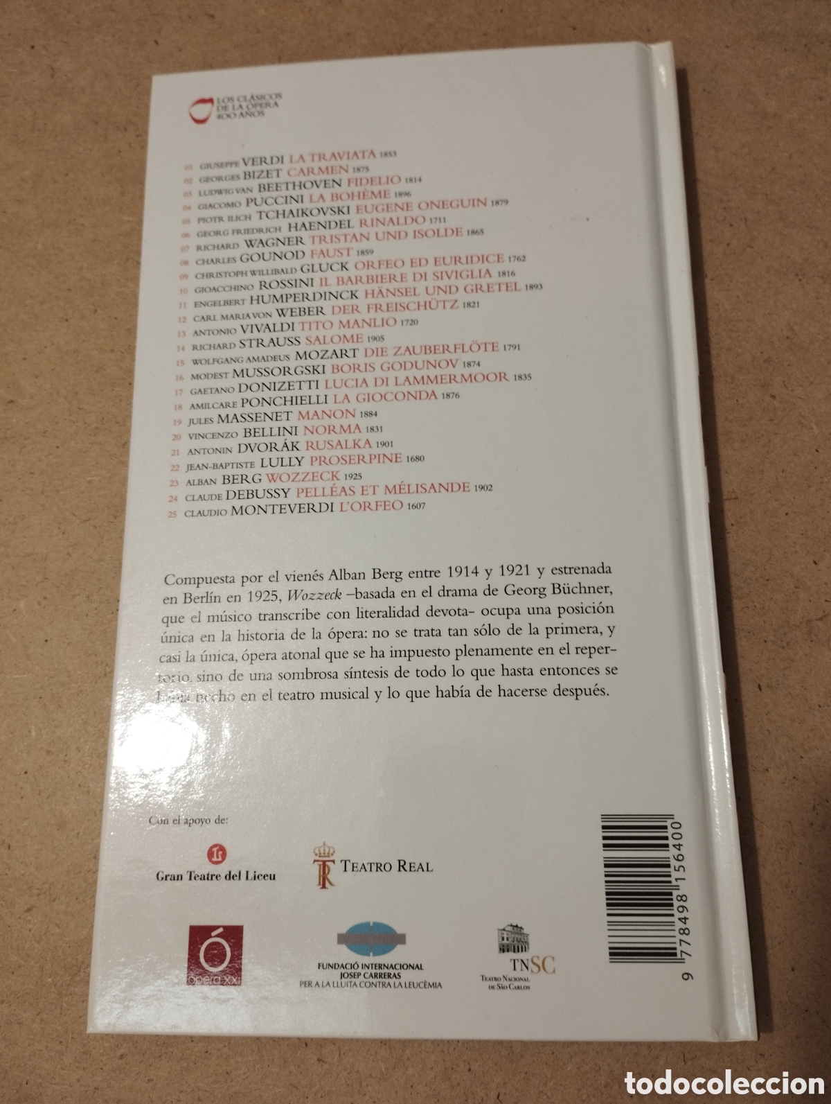 CDs de m&uacute;sica: BERG. WOZZECK (LIBRO + 2 CDS) EL PAIS - Foto 6