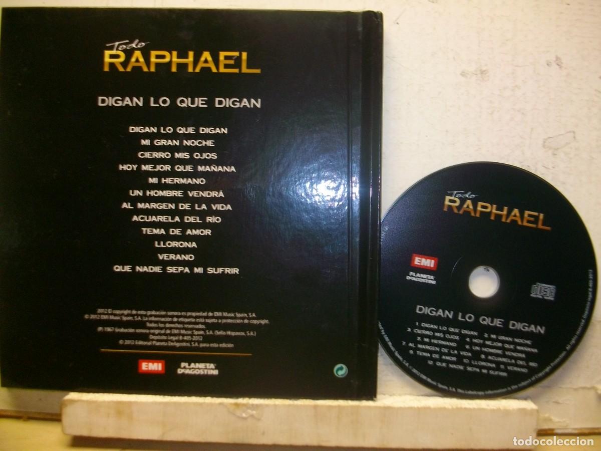 CDs de m&uacute;sica: RAPHAEL - Digan Lo Que Digan LIBRO+ CD - Foto 2