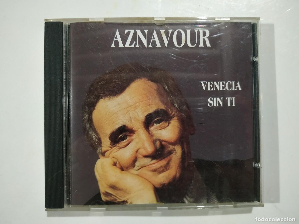 CDs de m&uacute;sica: CD AZNAVOUR VENECIA SIN TI - Foto 1