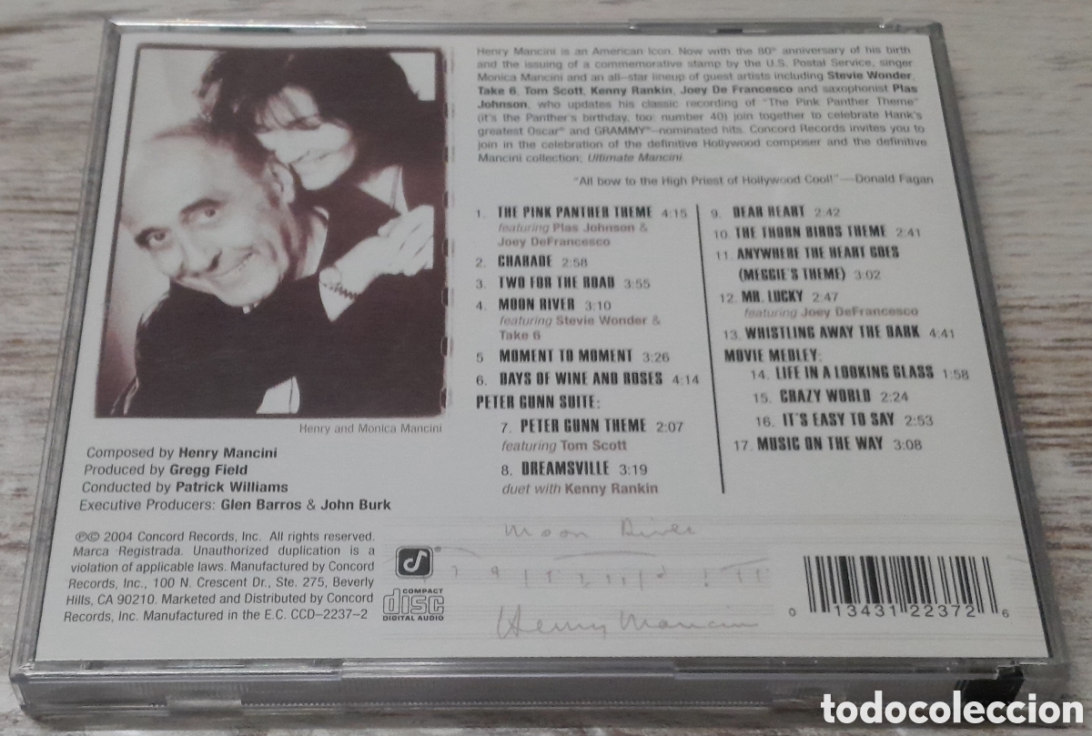 CDs de m&uacute;sica: HENRY MANCINI - ULTIMATE MANCINI - Foto 2
