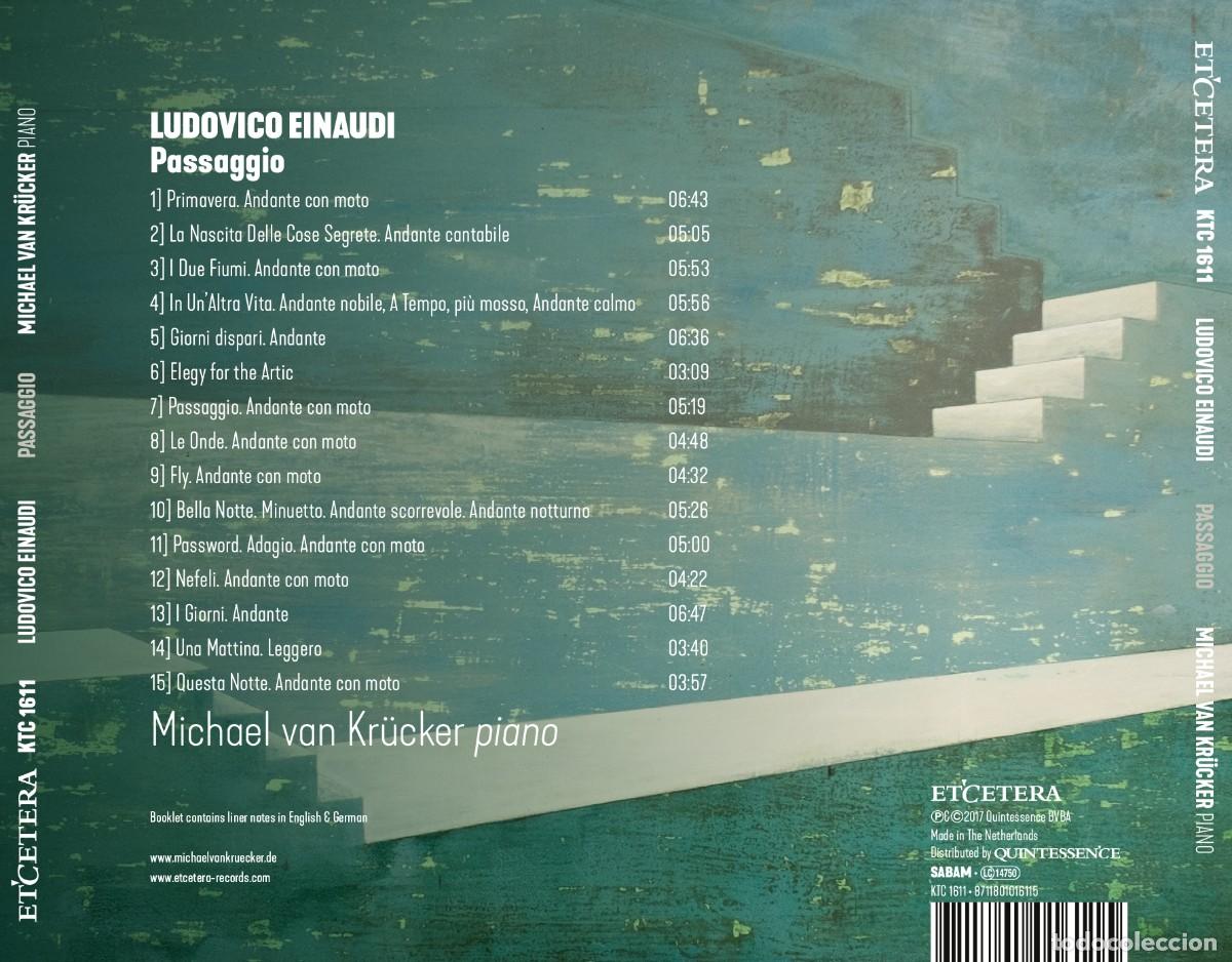 CDs de m&uacute;sica: LUDOVICO EINAUDI - PASSAGGIO (CD) MICHAEL VAN KR&Uuml;CKER - Foto 2