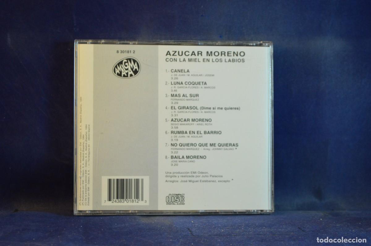 CDs de m&uacute;sica: AZUCAR MORENO &ndash; CON LA MIEL EN LOS LABIOS - CD - Foto 2