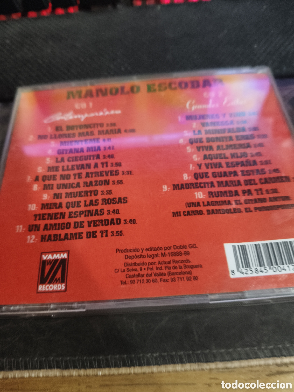 CDs de m&uacute;sica: Manolo escobar grandes &eacute;xitos -20 - Foto 2