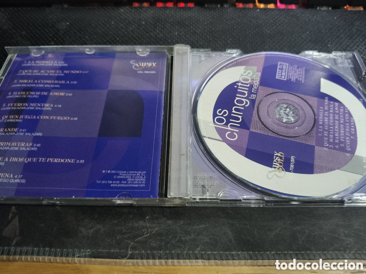 CDs de m&uacute;sica: Los Chunguitos la medalla -5 - Foto 3