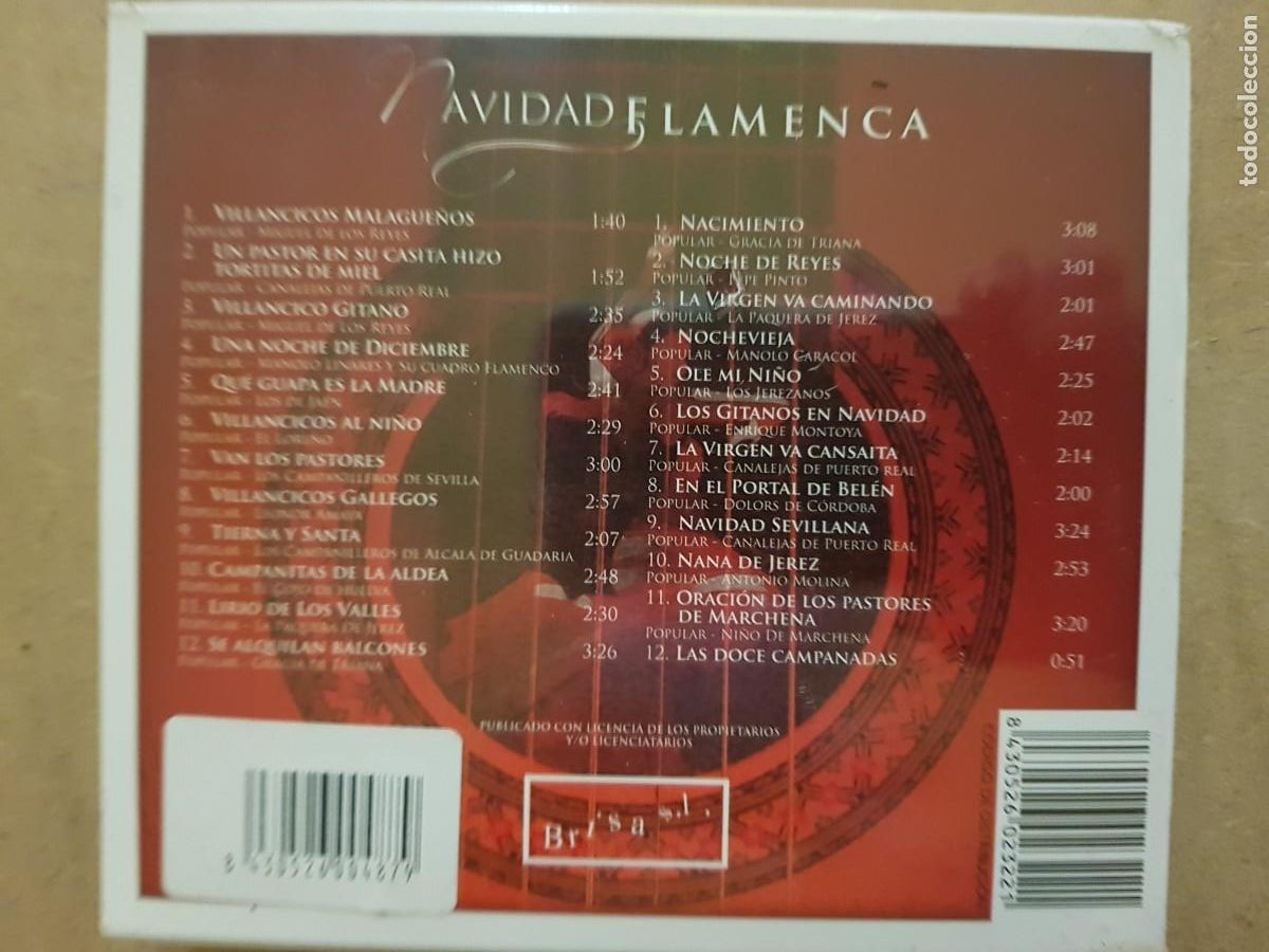 CDs de m&uacute;sica: Navidad Flamenca 2 CDS (precintado) - Foto 2