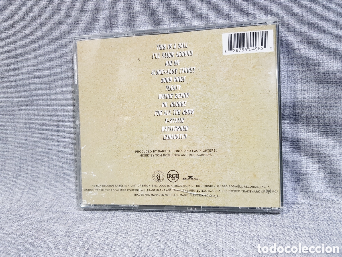 CDs de m&uacute;sica: FOO FIGHTERS HOM&Oacute;NIMO CD A&Ntilde;O 1995 RCA BMG - Foto 2