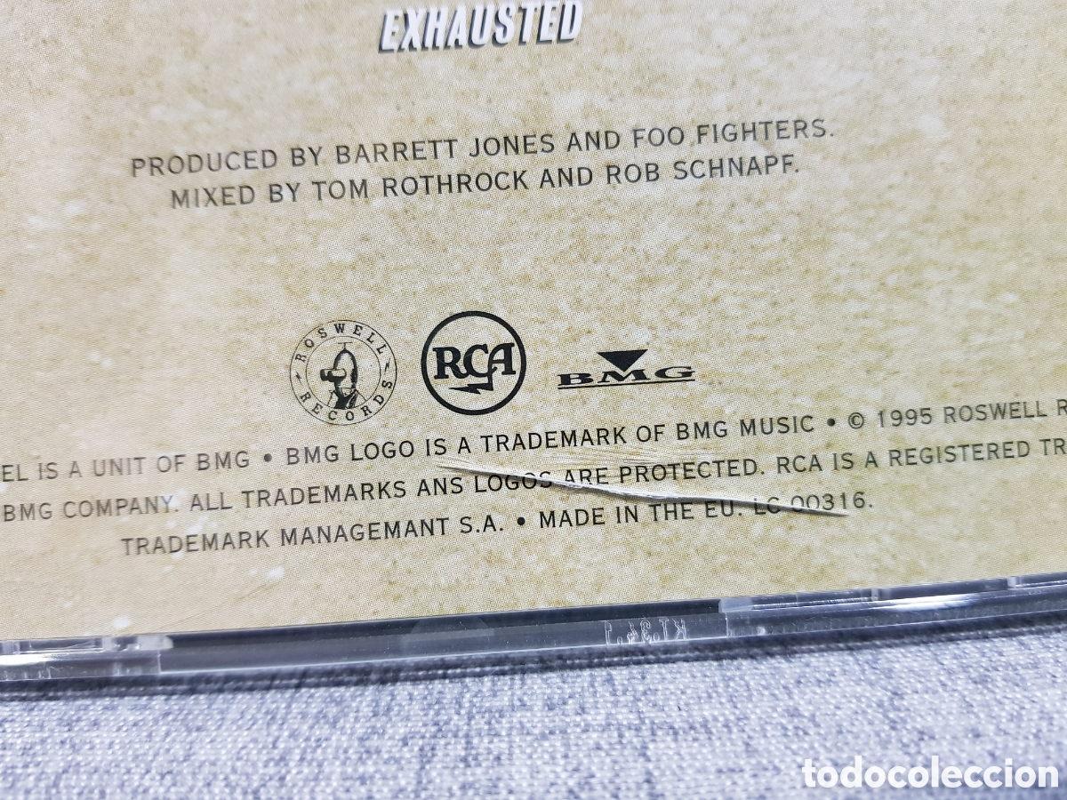 CDs de m&uacute;sica: FOO FIGHTERS HOM&Oacute;NIMO CD A&Ntilde;O 1995 RCA BMG - Foto 3