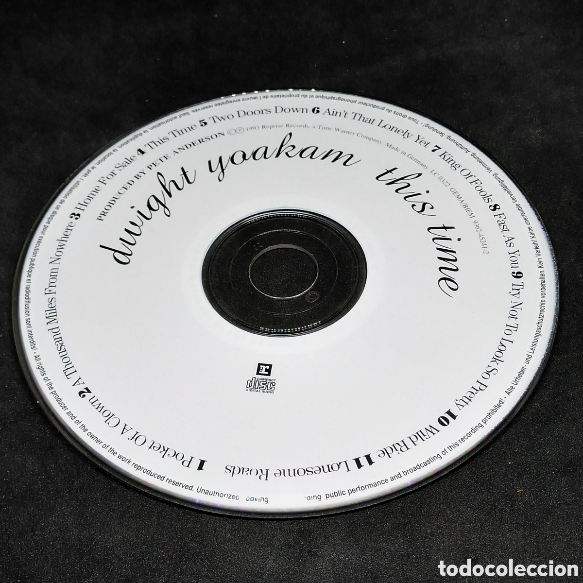CDs de m&uacute;sica: DWIGHT YOAKAM - THIS TIME - 1993 - CD - DISCO VERIFICADO - Foto 6