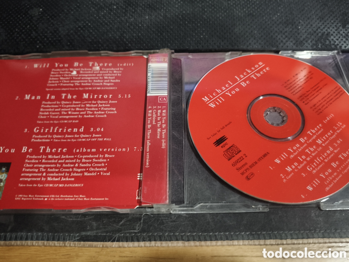 CDs de m&uacute;sica: Michael Jackson Will you be there -6 - Foto 3