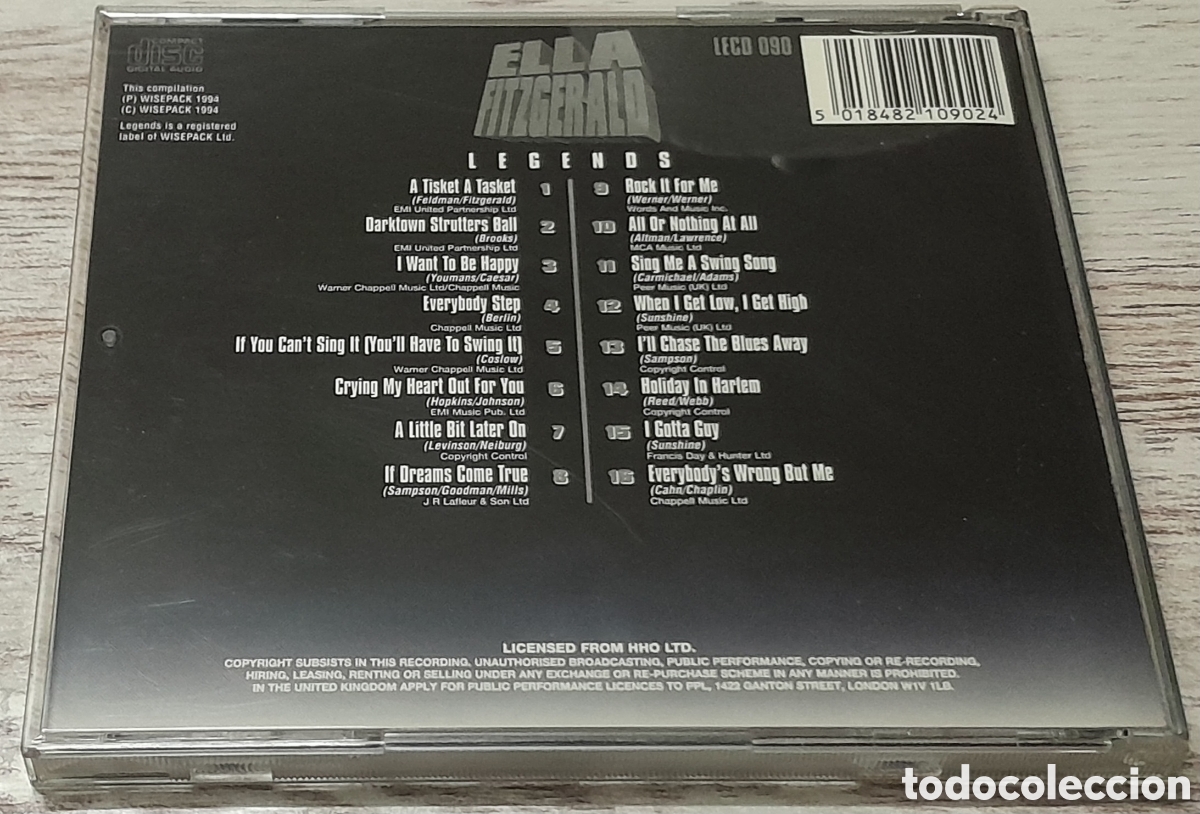 CDs de m&uacute;sica: ELLA FITZGERALD - LEGENDS - Foto 2