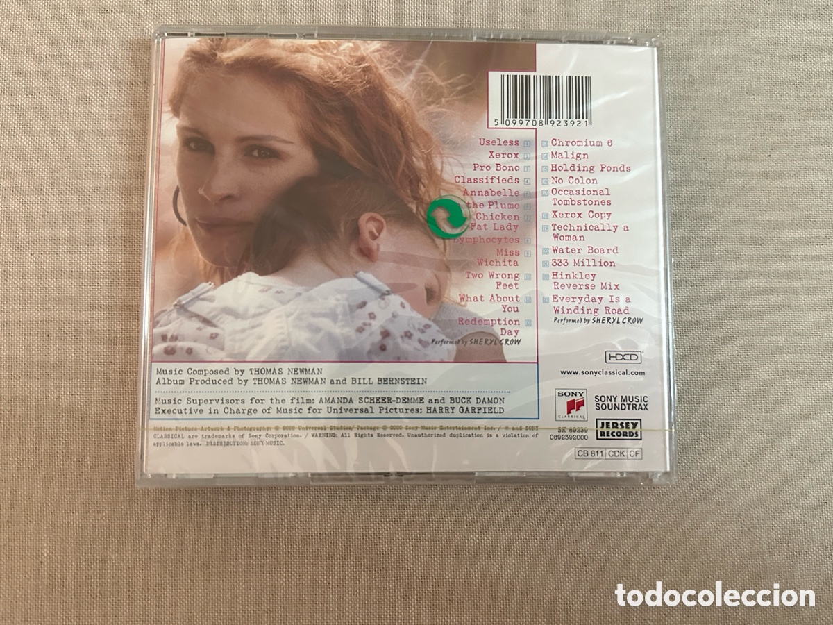 CDs de m&uacute;sica: CD BSO ERIN BROCKOVICH PRECINTADO - Foto 2