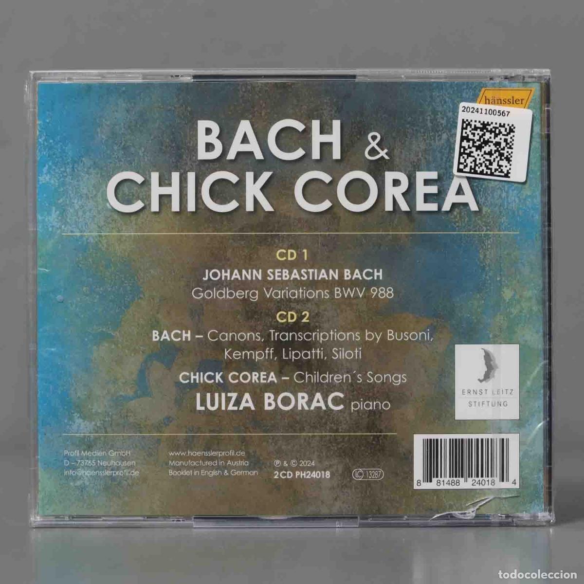 CDs de m&uacute;sica: CD. Bach y Chick Corea. J Bach .S. / Siloti / Borac. PRECINTADO - Foto 2