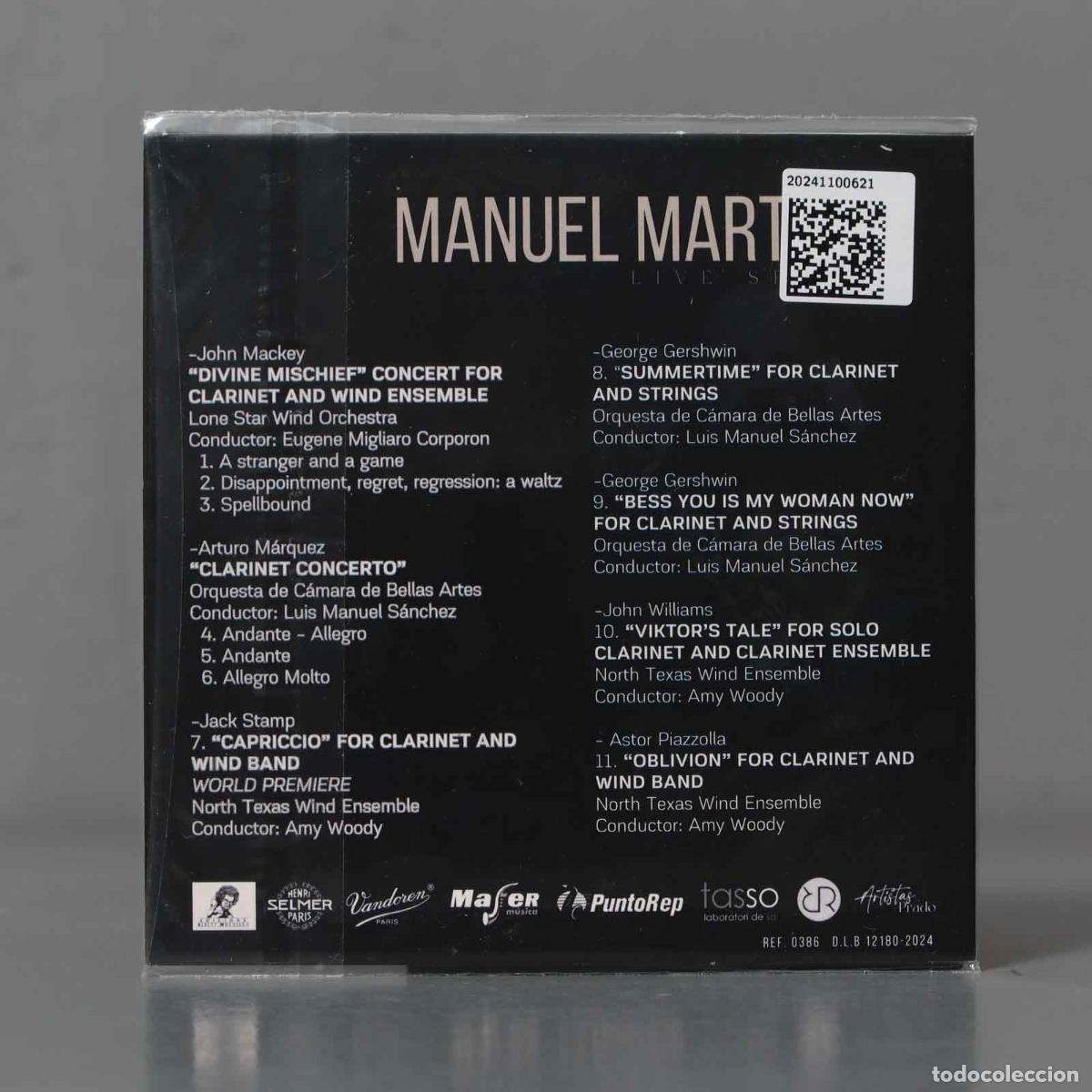 CDs de m&uacute;sica: CD. MANUEL MARTINEZ. LIVE SESSION. PRECINTADO - Foto 2