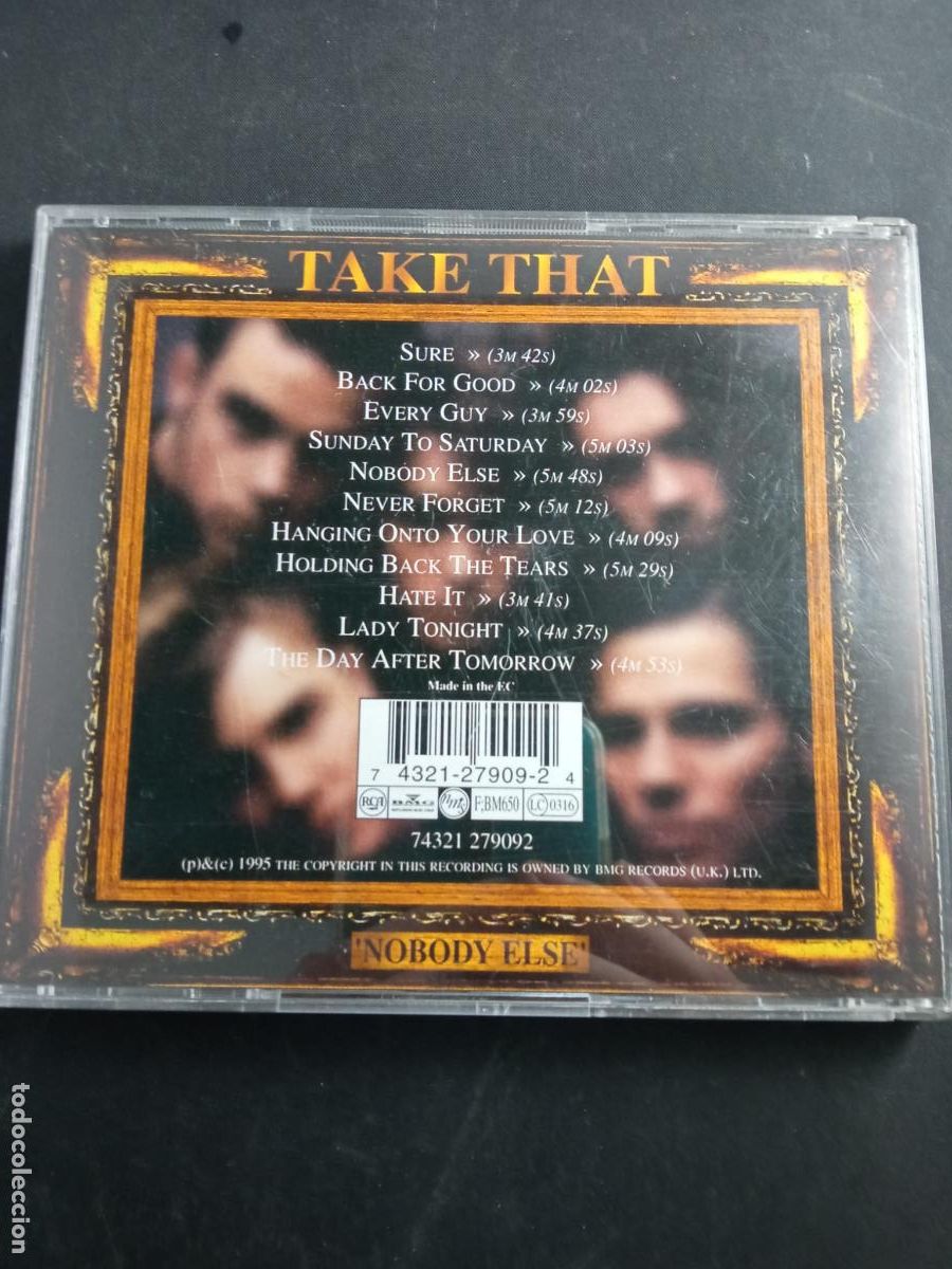 CDs de m&uacute;sica: TAKE THAT, NOBODY ELSE. CD - Foto 2