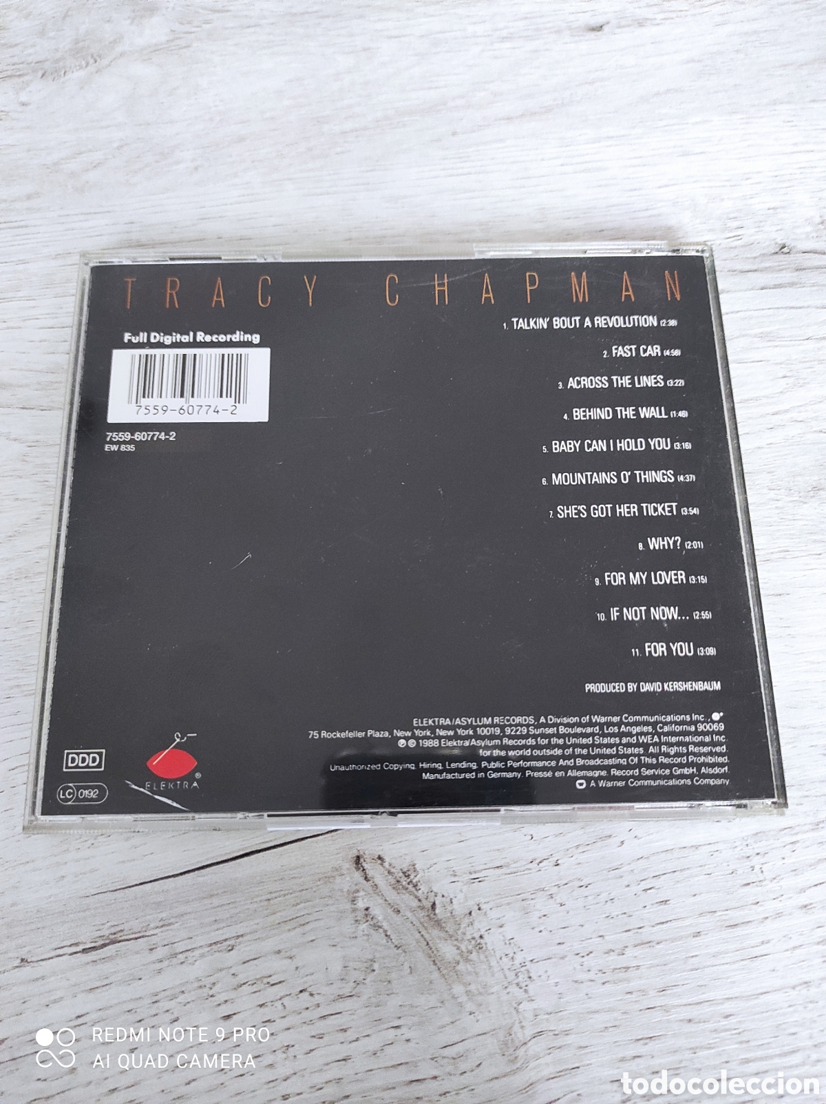 CDs de m&uacute;sica: TRACY CHAPMAN TRACY CHAPMAN - Foto 2