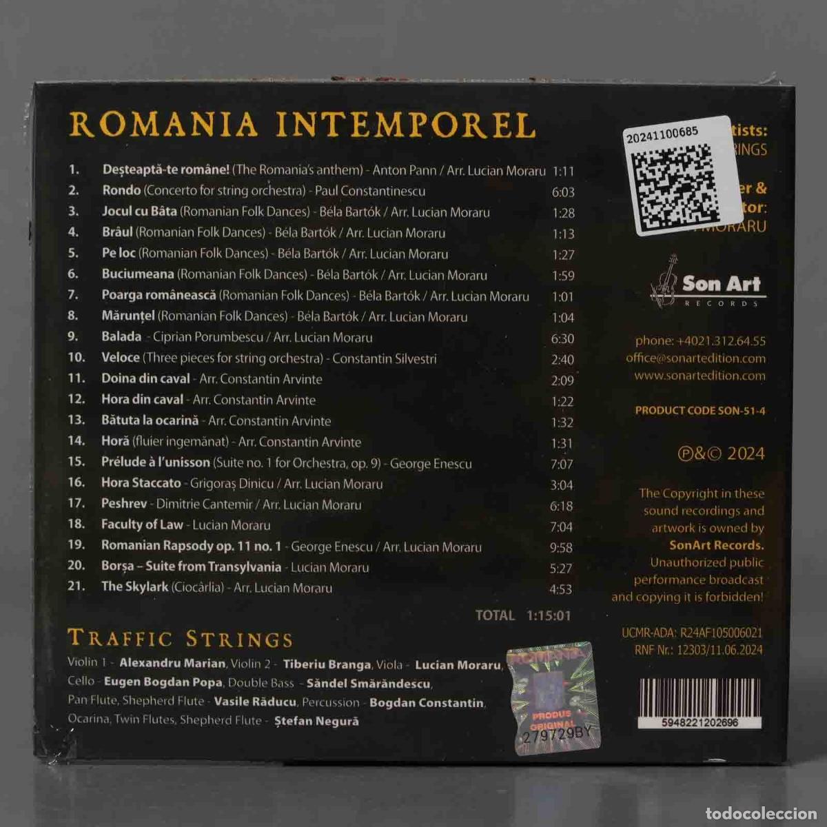 CDs de m&uacute;sica: CD. Traffic Strings - Romania Intemporel. PRECINTADO - Foto 2