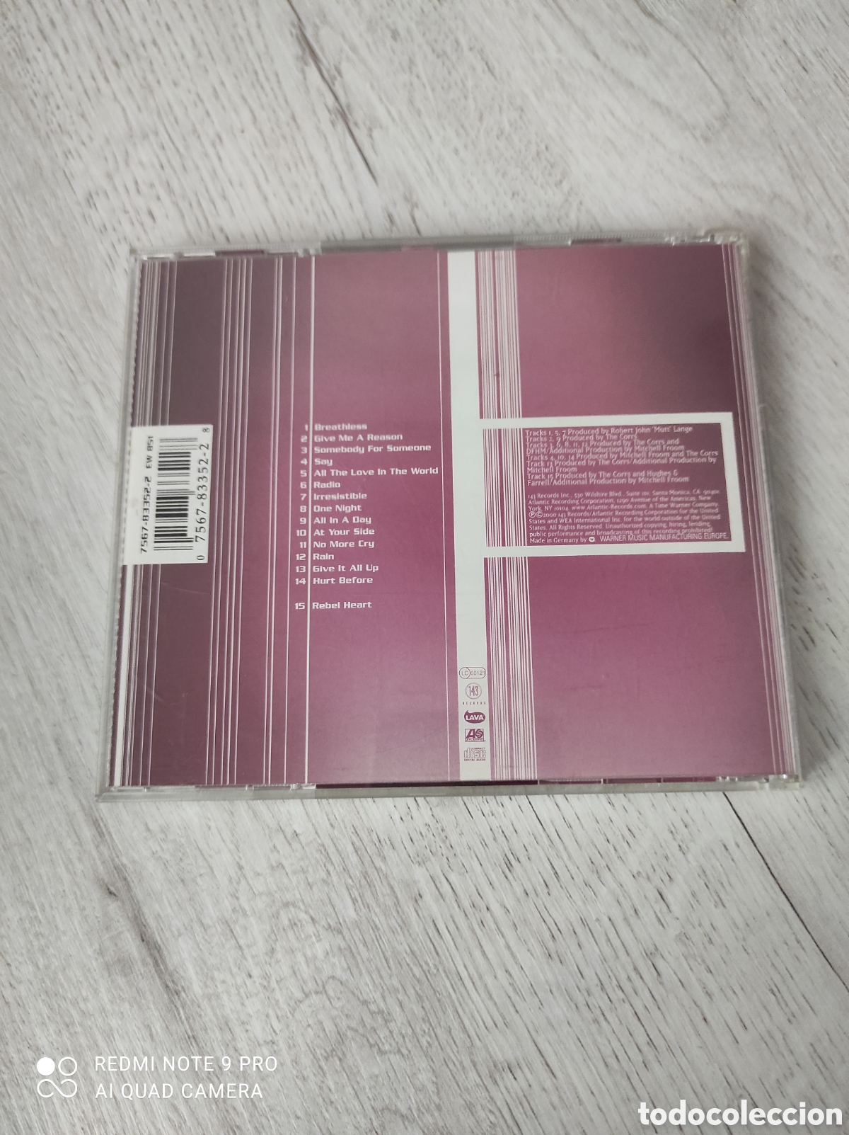 CDs de m&uacute;sica: THE CORRS IN BLUE - CD - - Foto 2