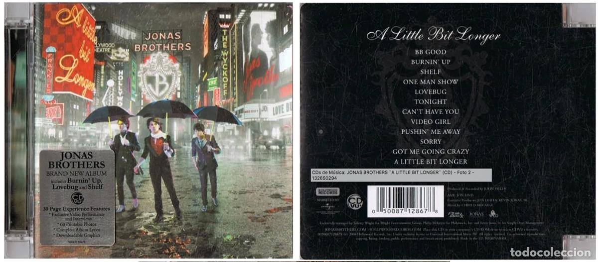 CDs de m&uacute;sica: cd jonas brothers -A little bit longer - 2019 - Foto 1
