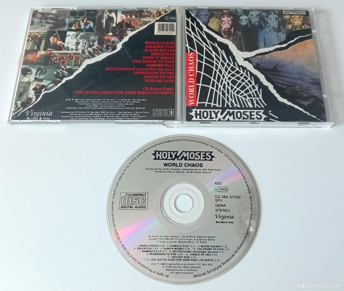 CDs de m&uacute;sica: CD HOLY MOSES - WORLD CHAOS - Foto 2