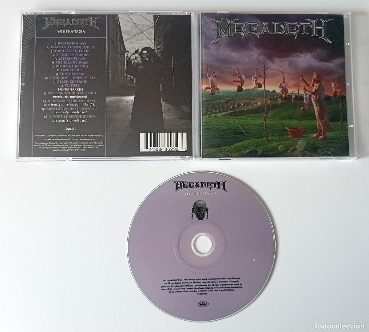 CDs de m&uacute;sica: CD MEGADETH - YOUTHANASIA - Foto 2